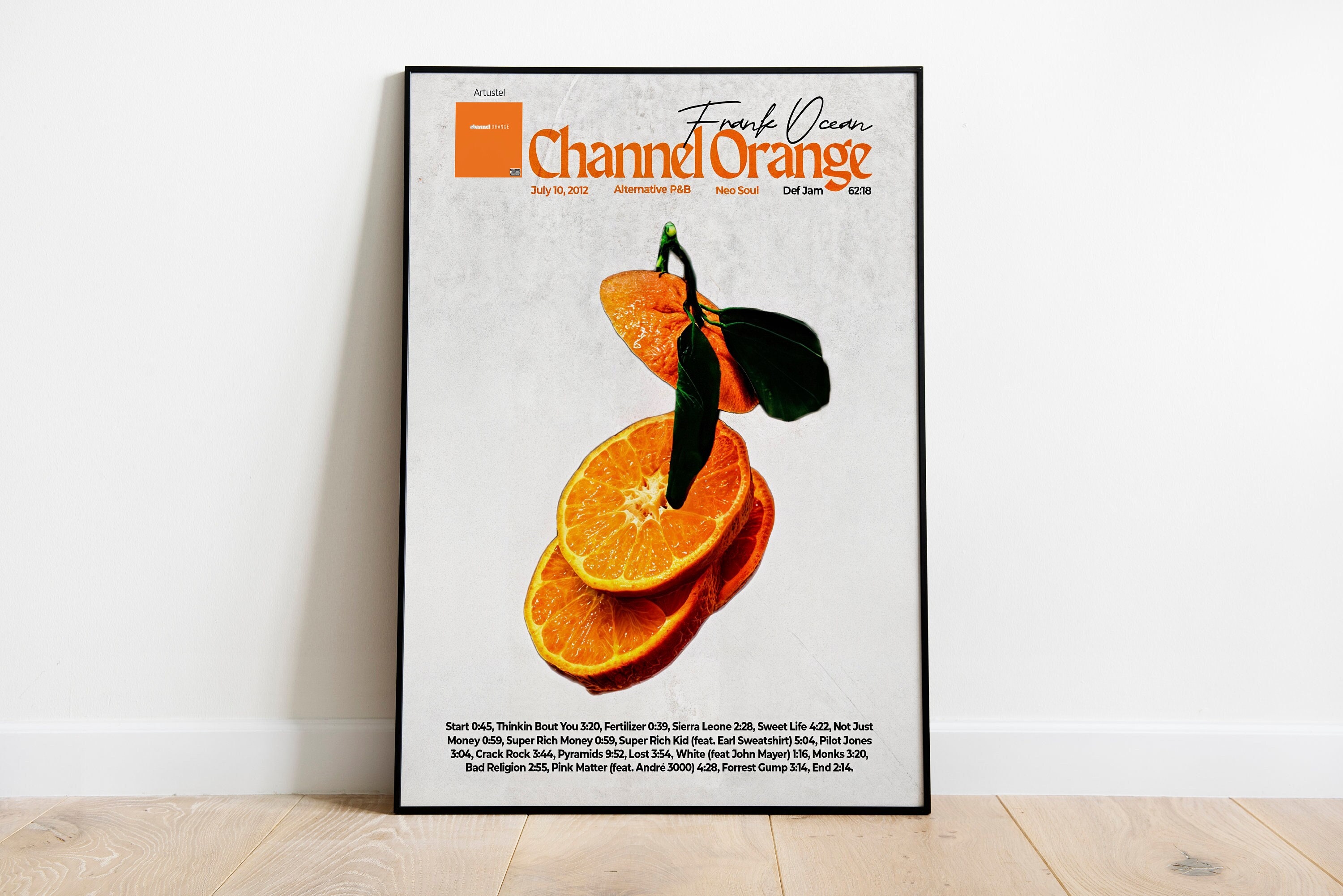 Frank Ocean Poster, Frank Ocean Channel Orange Poster