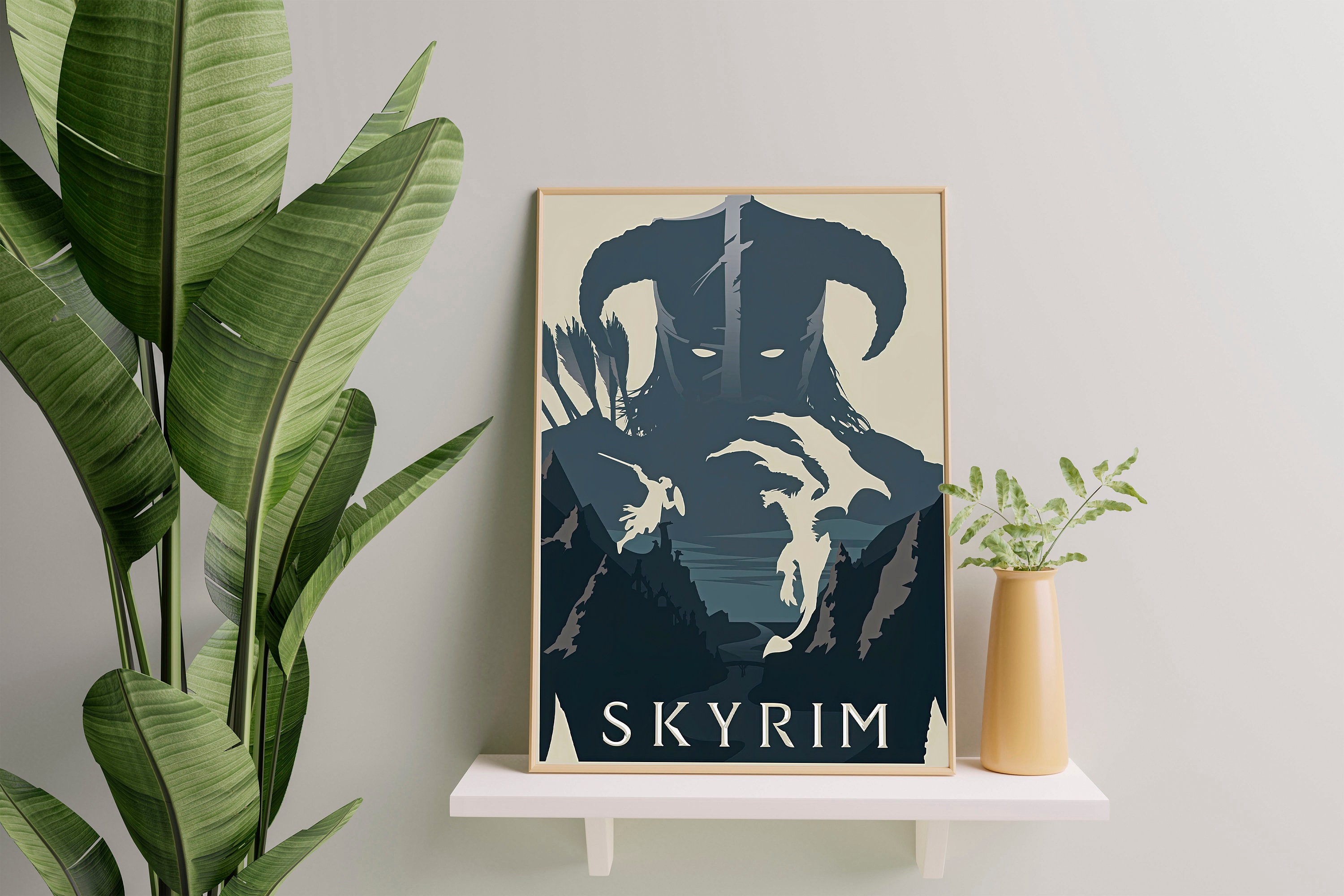 Skyrim Poster Skyrim Minimalist Wall Art Skyrim Game Room - Etsy