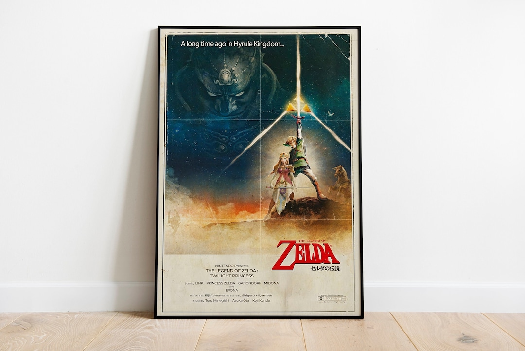 The Legend of Zelda Poster the Legend of Zelda Digital Print - Etsy Canada