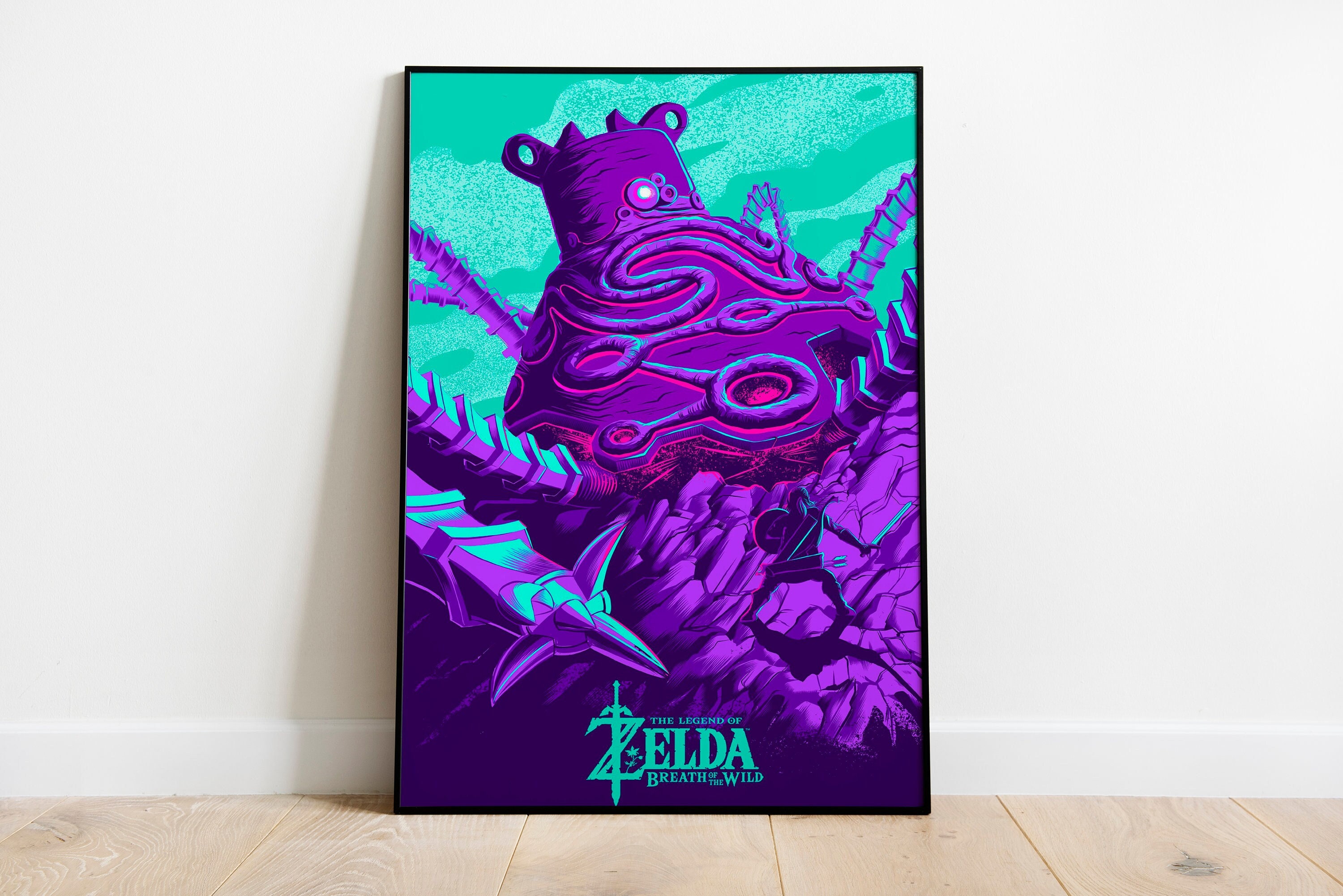 Poster Zelda Breath of the Wild - Hyrule Scene Landscape, Wall Art, Gifts  & Merchandise