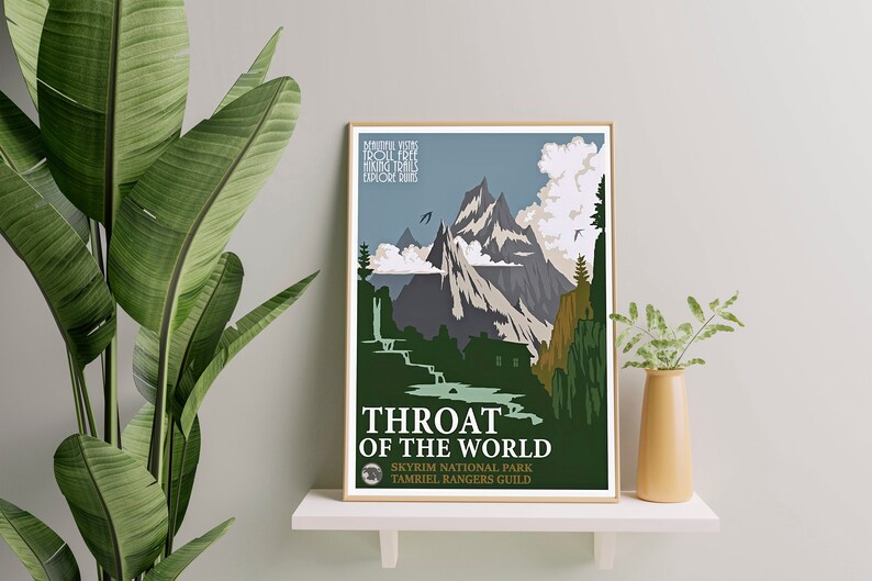 Skyrim Poster Skyrim Minimalist Wall Art Skyrim Travel - Etsy