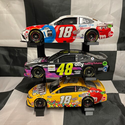 124 Nascar Diecast Triple Display Stand Etsy