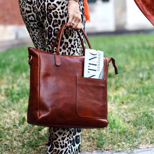 Ledertasche, handgemachte Ledertasche, Handtasche, Damenledertasche, elegante Ledertasche, made in Italy Handtasche, Herrentasche, Laptoptasche