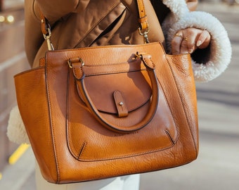 Leather Bag Handmade Leather Bag Handbag Woman Leather Bag Elegant Leather Bag Made in Italy Handbag Etsy