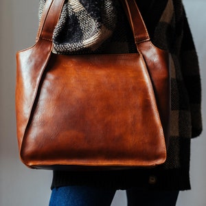 leather bag, handmade leather bag, handbag, woman leather bag, elegant leather bag, made in Italy handbag zdjęcie 1