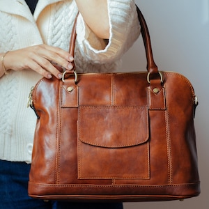 Ledertasche, handgemachte Ledertasche, Handtasche, Frau Ledertasche, elegante Ledertasche, made in Italy Handtasche