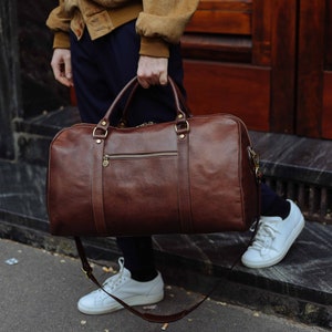 Große Leder Reisetasche,Leder Seesack,Weekender Bag,Reisetasche,Leder Reisetasche,Kabine Reisetasche, Brauner Seesack, Turnbeutel