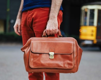 48Hours DELIEVRY,Handmade Full Grain Leather Doctor Bag: Large Top Handle Medical Bag