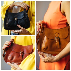 leather crossbody bag, handmade leather bag, crossbody bag, woman leather bag, elegant leather bag, made in Italy handbag image 8