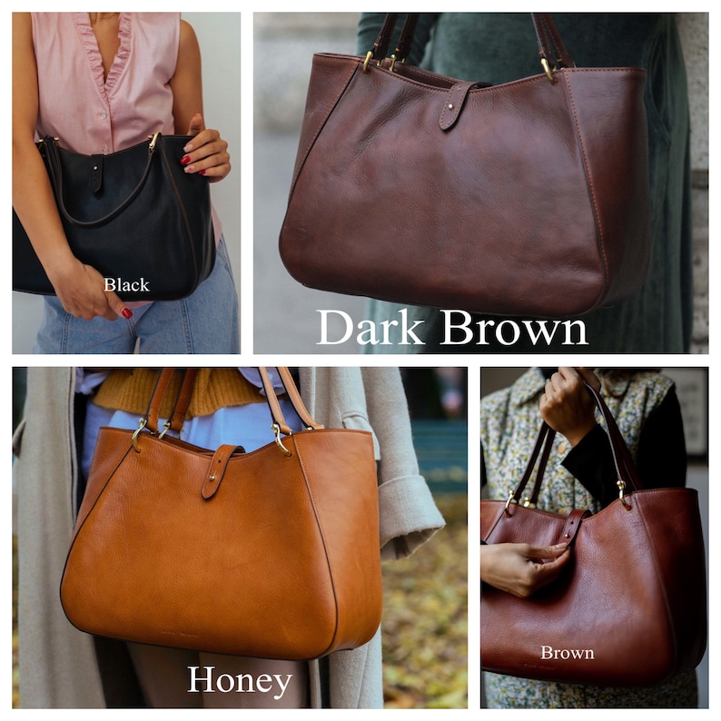 leather bag, handmade leather bag, handbag, woman leather bag, elegant leather bag, made in Italy handbag zdjęcie 6
