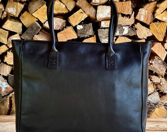 48Hours DELIEVRY,Handmade Full Grain Leather Tote Bag: Elegant Italian Laptop Bag