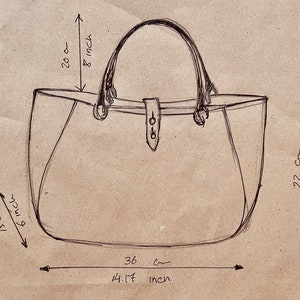 sac en cuir, sac en cuir fait main, sac à main, sac en cuir pour femme, sac en cuir élégant, sac à main fabriqué en Italie image 7