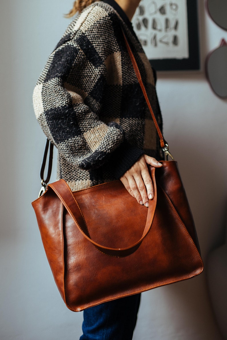 leather bag, handmade leather bag, handbag, woman leather bag, elegant leather bag, made in Italy handbag zdjęcie 4