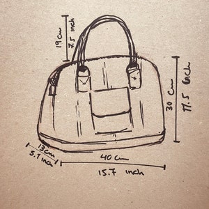 bolso de cuero, bolso de cuero hecho a mano, bolso de mano, bolso de cuero mujer, bolso de cuero elegante, bolso hecho en Italia imagen 8