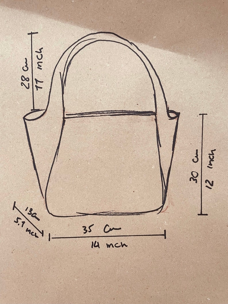 leren tas, handgemaakte leren tas, handtas, leren damestas, elegante leren tas, handtas gemaakt in Italië afbeelding 8