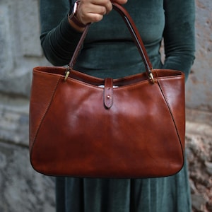 Ledertasche, handgemachte Ledertasche, Handtasche, Frau Ledertasche, elegante Ledertasche, made in Italy Handtasche