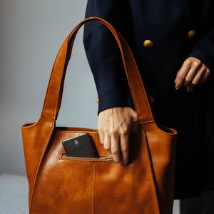 leather bag, handmade leather bag, handbag, woman leather bag, elegant leather bag, made in Italy handbag zdjęcie 2