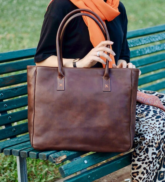 Leather Bag Handmade Leather Bag Handbag Woman Leather Bag Elegant Leather Bag Made in Italy Handbag Laptop Bag Etsy