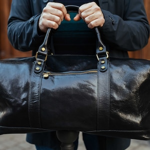 Große Leder Reisetasche,Leder Seesack,Weekender Bag,Reisetasche,Leder Reisetasche,Kabine Reisetasche, Brauner Seesack, Turnbeutel