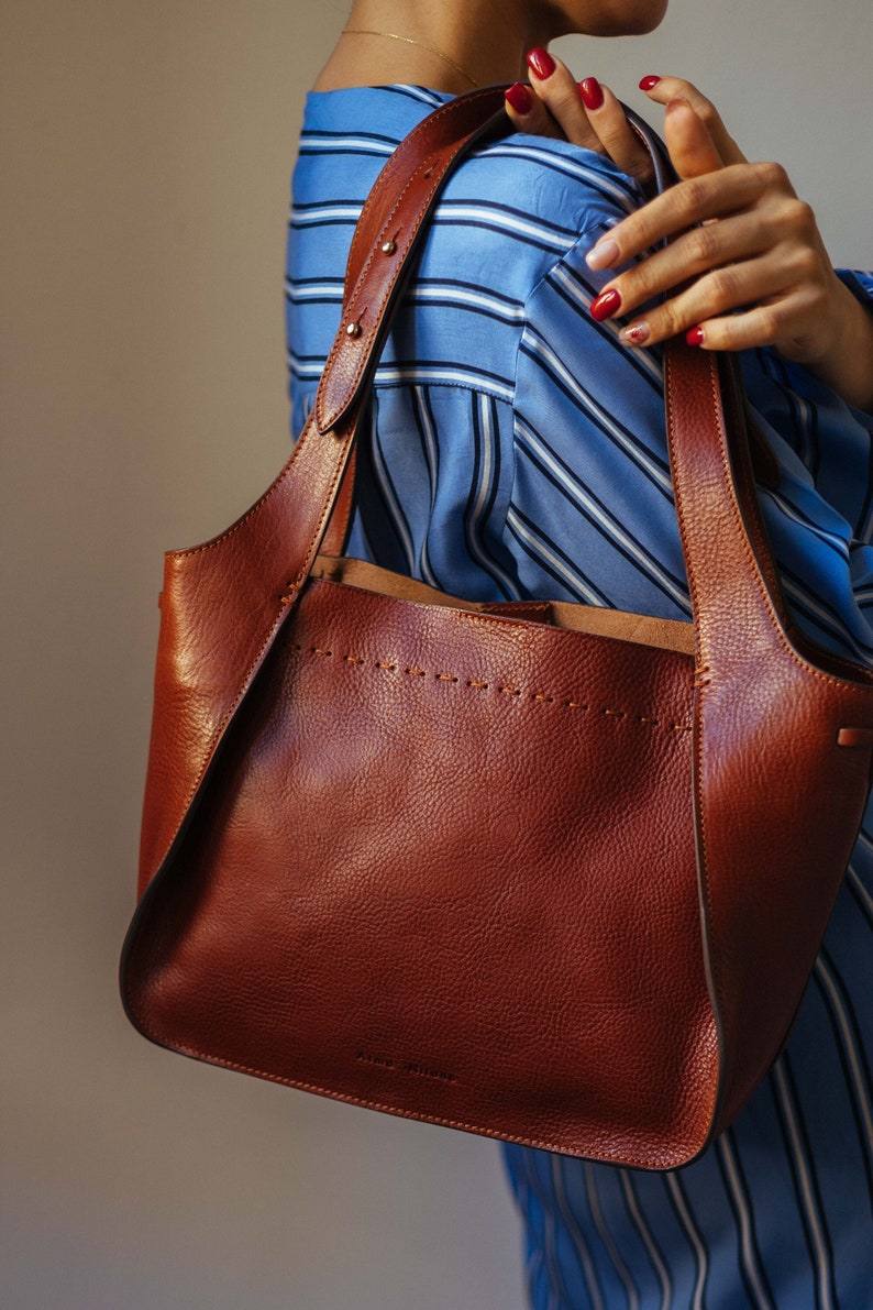 Leather Bag Handmade Leather Bag Handbag Woman Leather Bag Etsy