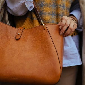 Ledertasche, handgefertigte Ledertasche, Handtasche, Damen-Ledertasche, elegante Ledertasche, hergestellt in Italien Handtasche Bild 3