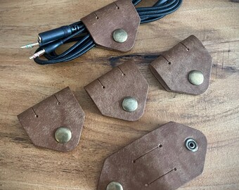 Leather Cable Tidy - Pueblo and Minerva