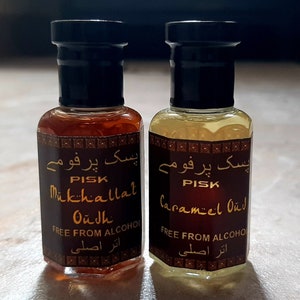 Set Of Mukhallat Oud / Caramel Oud Perfume Oil - Alcohol Free