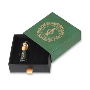 Pure Vetiver Ruh Khus Attar | Organic Vetiver Attar | Earthy, Woody & Cooling Scent | Halal Alcohol-Free - 3ml