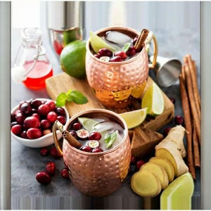 Pure Copper Mug, Groomsman Gift, Anniversary Gift, Valentine&#39;s Gift Set, Moscow Mule Mug, Copper Gift