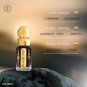 Black Oud Exquisite Oud Perfume Collection for Men & Women, Luxurious, Long-Lasting Fragrance, Oud for Special Occasions - 12 ML - Attar Oil