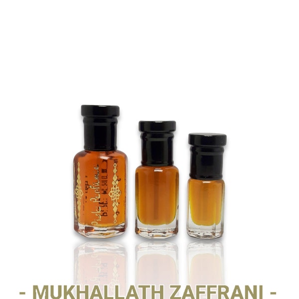 Mukhallath Zaffrani Huile de parfum douce / boisée / musquée pour hommes et femmes