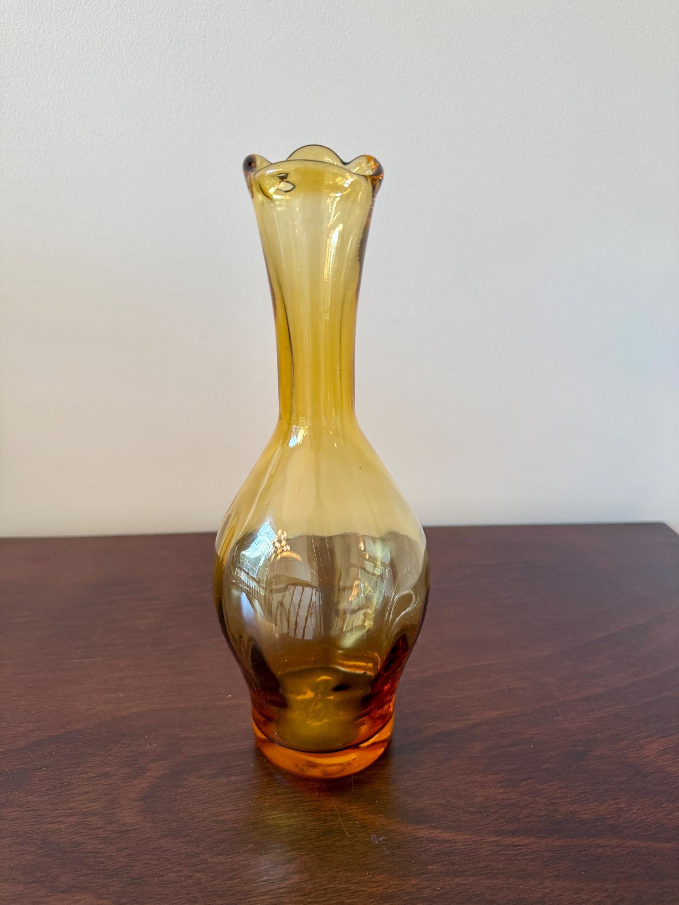 Vintage Blenko Vase - Etsy