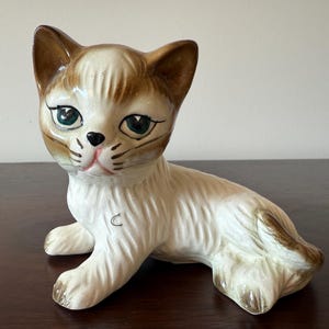 Vintage Ceramic Tilso Japan Cat Figurine - Statue