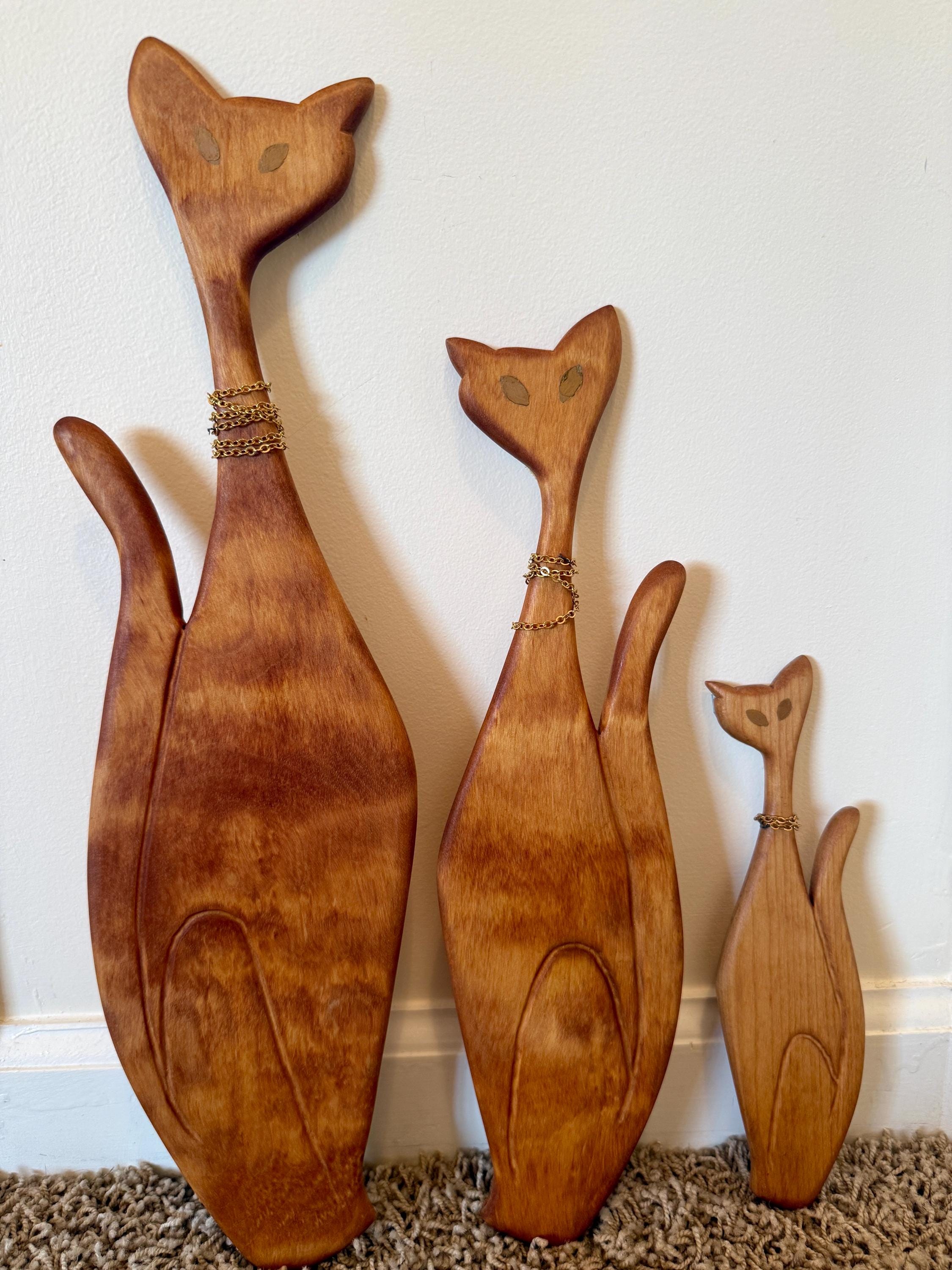 Mcm Teak Cats - Etsy
