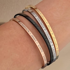 Mothers Day Gifts, Personalized Name Bracelet for Mom, Custom Name Jewelry Gift, Multi Name Bracelet Gifts for Her Anniversary Gifts for Her