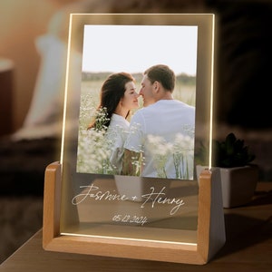 Personalized Photo Night Light, Photo LED Light, Personalized Photo Gifts Custom Photo Lamp Anniversary Gift Gifts for Her Girlfriend Gift