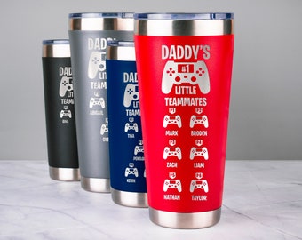 Dad Tumbler, Fathers Day Gift Gamer Tumbler, Dad Birthday Gift Funny Gifts for Dad Gift from Kids Husband Gift Gamer Dad Gift Gifts for Him