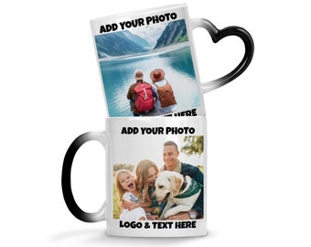 Custom Photo Mug, Personalized Gifts, Gifts for Her, Color Changing Mug, Magic Mug, Custom Magic Mug, Heat Mug, Birthday Gifts for Her