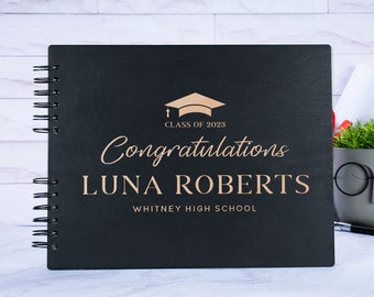 Graduation Guest Book Graduation Book Photo Book Junior High School College Graduate Guest Book 2024 Personalized Graduation Gift for Her