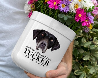Pet Memorial Planter Dog Memorial Loss of Pet Gift Custom Gift Flower Pot Pet Memorial Gift Loss of Dog Cat Pet Sympathy Gift Gift for Her