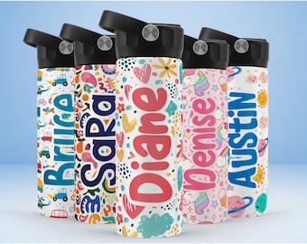 Kids Water Bottle Personalized, Birthday Gift for Kids, Toddler Water Bottle, Custom Water Bottle for Kids, Kid Bottle, Sports Bottle