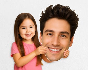 Custom Big Head Cutout, Cardboard Cutout, Sports Game Birthday Decorations Fat Head, Bridal Party Props, Custom Face Fan, Face Cutout