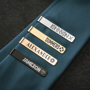 Personalized Tie Clip, Gifts for Dad, Wedding Gift
