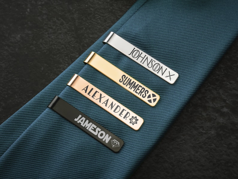 Personalized Tie Clip, Gifts for Dad, Wedding Gift