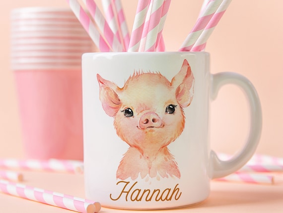 Personalized Mug for Kids, Kids Name Mug, Children's Birthday Party Favors, Hot Chocolate Mug for Boys, Girls, Cup for Kids