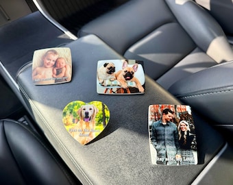 Custom Photo Car Visor Clip, Drive Safe Gifts, Drive Safe Visor Clip w/ Picture Gift For Boyfriend Anniversary Gifts for Him, Car Clip