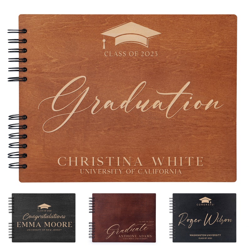 Graduation Guest Book Graduation Book Photo Book Junior High School College Graduate Guest Book 2024 Personalized Graduation Gift for Her image 10