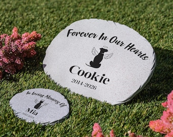 Personalized Pet Memorial Stone, Pet Memorial Gift, Dog Memorial Gift, Cat Memorial Gift, Pet Resin Headstone Pet Grave Marker Garden Stone