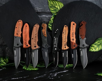Personalized Knife for Groomsman, Groomsmen Gifts, Custom Knife, Engraved Pocket Knives for Groomsmen, Best Man Gift Groomsmen Proposal Gift