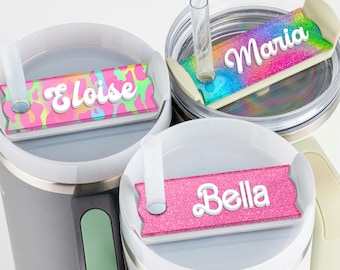 Stanley Name Tag, Personalized Name Plate for Stanley Tumblers Customized Acrylic Name Plate for Stanley Lids Gift for Her Mothers Day Gifts